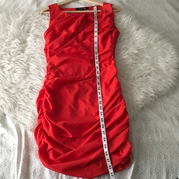 Romantic Red Ruched Dress (Price Firm No O… - Picture 7 of 9